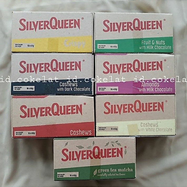 1 BOX COKLATCHOCOLATE COKELAT SILVERQUEEN BESAR 52GR ISI 10