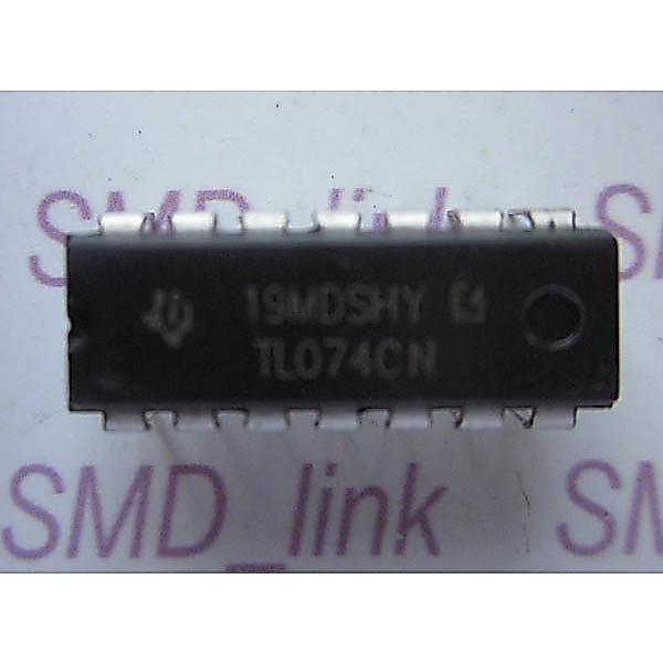 IC TL074 TL074cn DIP Low-Noise JFET-Input Op-Amp