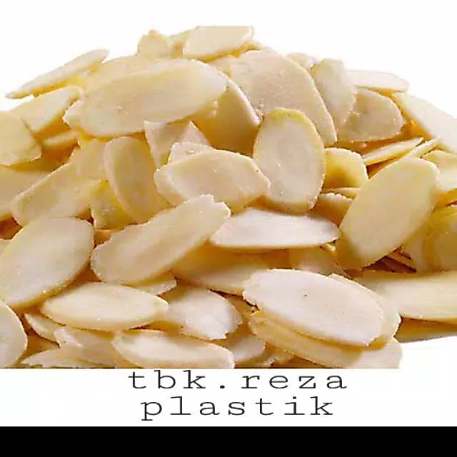 Almond slice, kacang almond, almond mentah