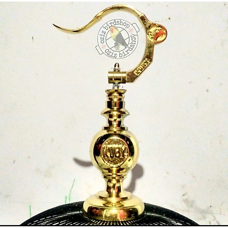 gantungan cantolan  pion sangkar Lovebird kuby gold emas