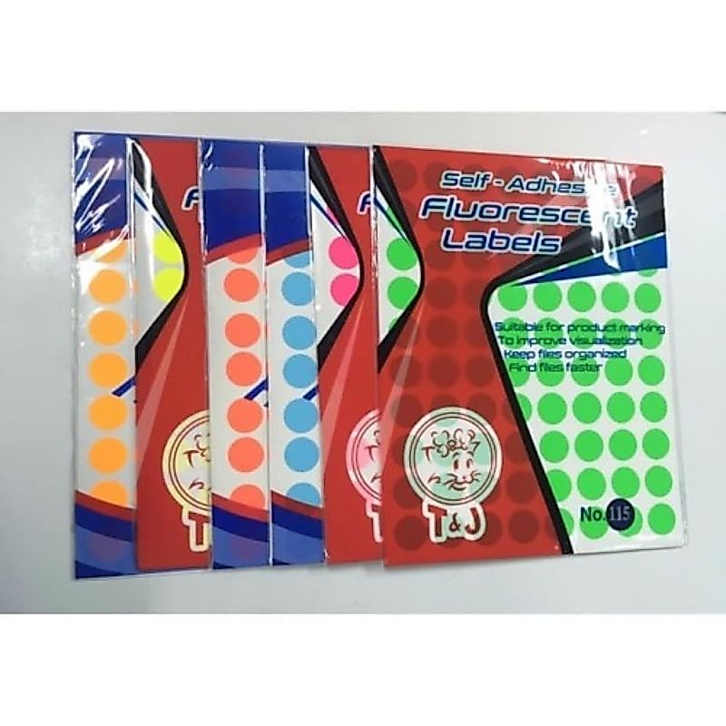 Label Bulat Tom & Jerry Warna Warni 115