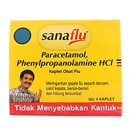 Sanaflu 4 Kaplet - Obat Batuk & Flu