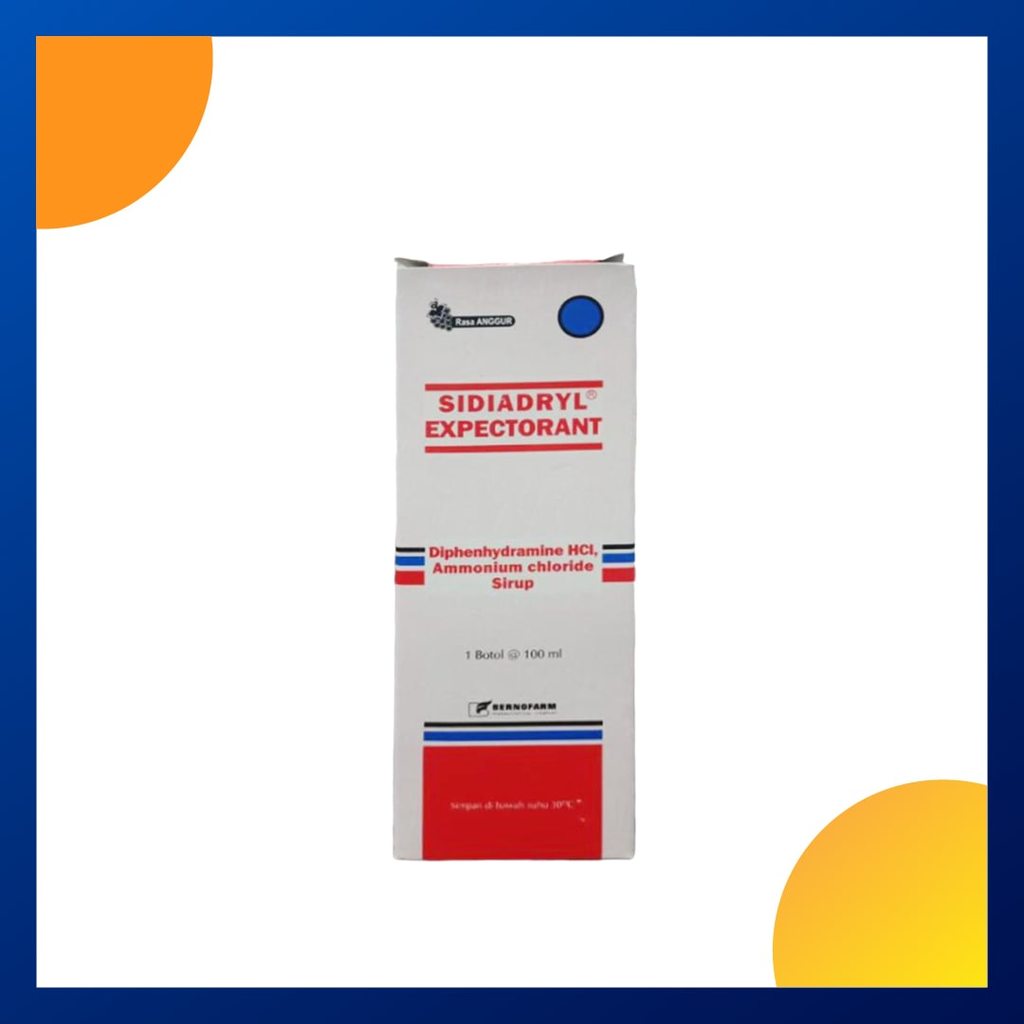 SIDIADRYL EXPECTORANT SIRUP 1 BOTOL @ 100 ML