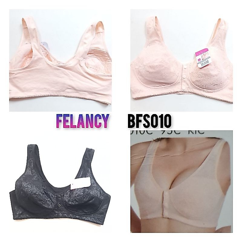 BFS010 bra cup full tanpa kawat kancing depan felancy 40C