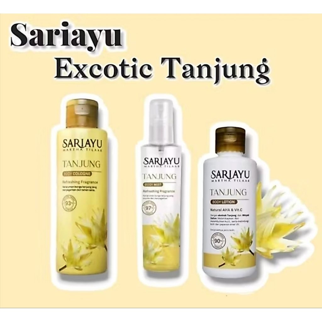 Sariayu Cologne Tanjung kenanga bodymist body lotion parfum wangi