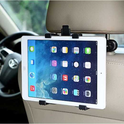 COD Car Stand Holder Dudukan Tempat Tablet 8 - 11 Inch Model Jepit Di Headrest Back Seat Jok Kursi B