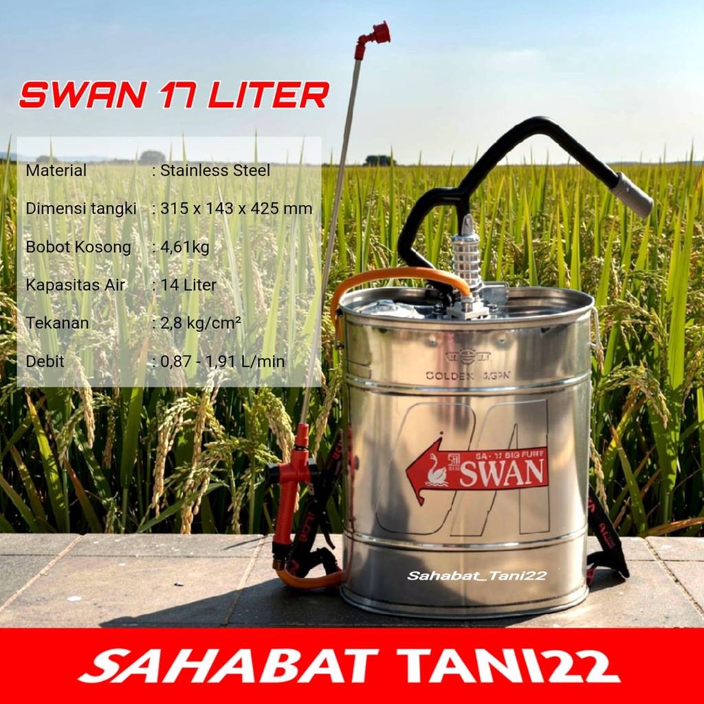 Sprayer Elektrik & Manual Swan Dragon Star 14L 16L 17L Tangki Semprot Hama Tanaman Sprayer Swan Drag