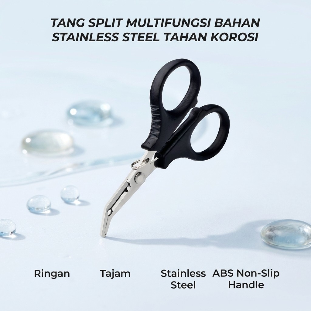 [PREMIUM] Tang Split Stainless Steel GSB-TSH Multifungsi Anti Korosi Gunting Kail Pancing Olahraga