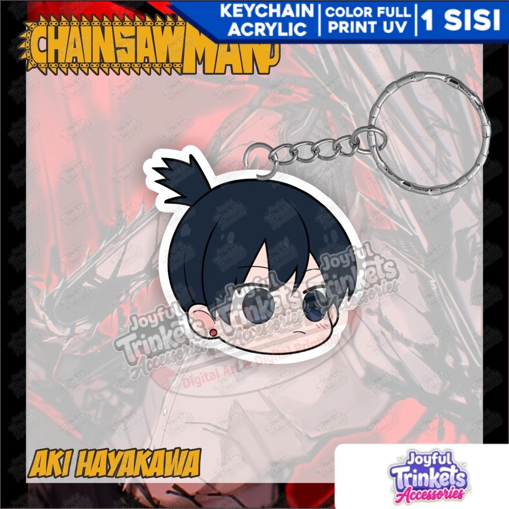 Gantungan Kunci AKI HAYAKAWA Chainsaw Man - Ganci Chainsaw Man - Anime Chainsaw Man - Gantungan Kunc