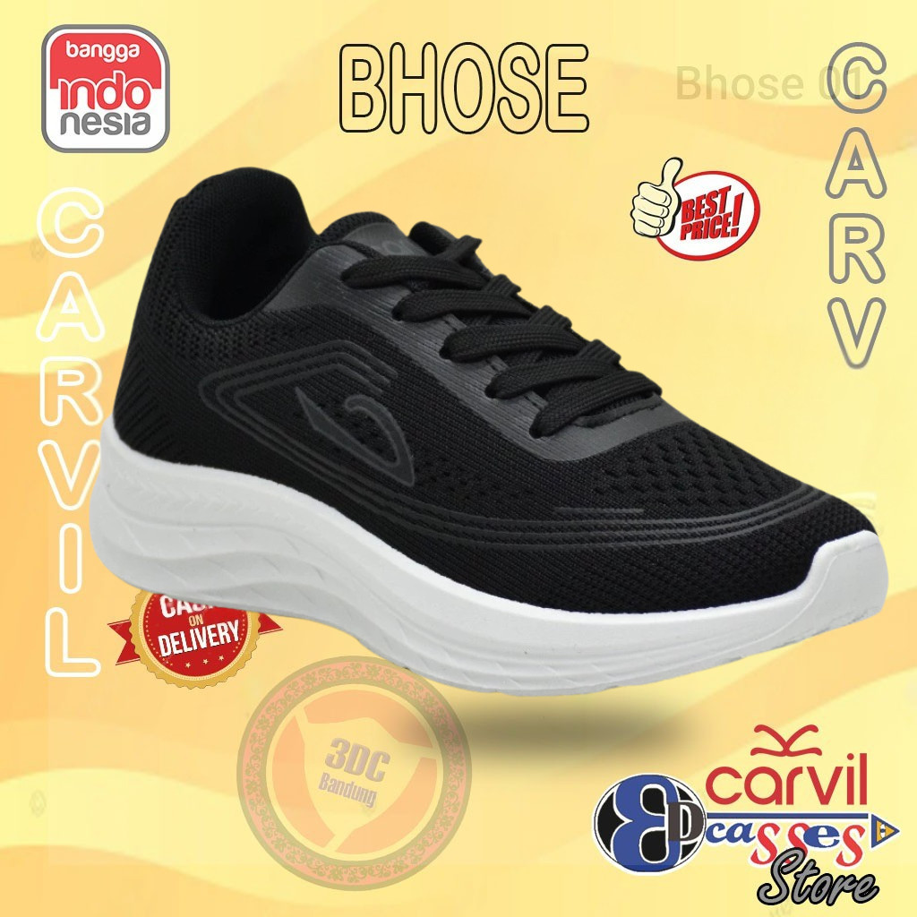 Carvil Bhose - Sepatu Sneakers Casual Sport Sekolah Pria Wanita Anak
