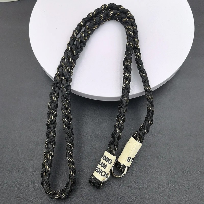 Tali Lanyard HP Selempang Gantungan Leher Tali Tiga Untai Anyaman Kuat Aksesoris Gadget Multifungsi
