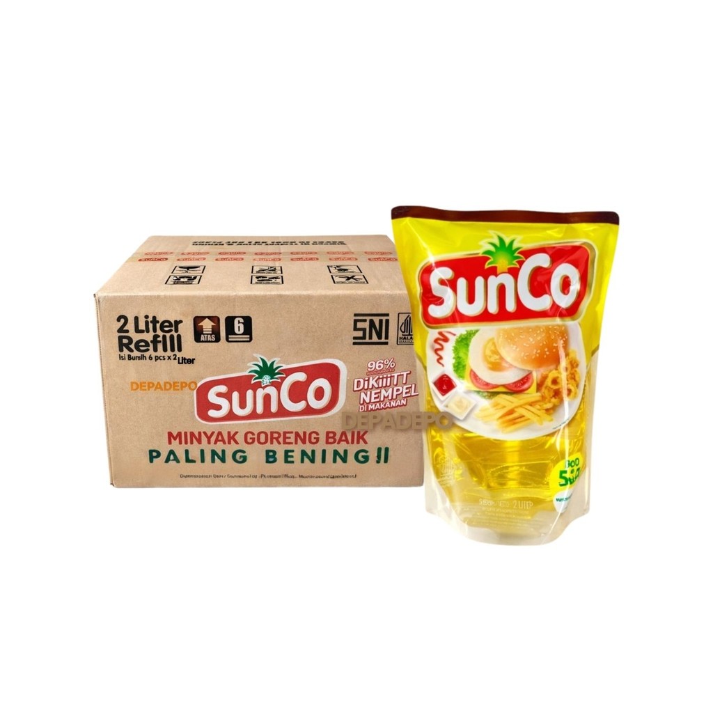 (PROMO_JATIM) Minyak Goreng Sunco 2 liter - 1 Karton Dus