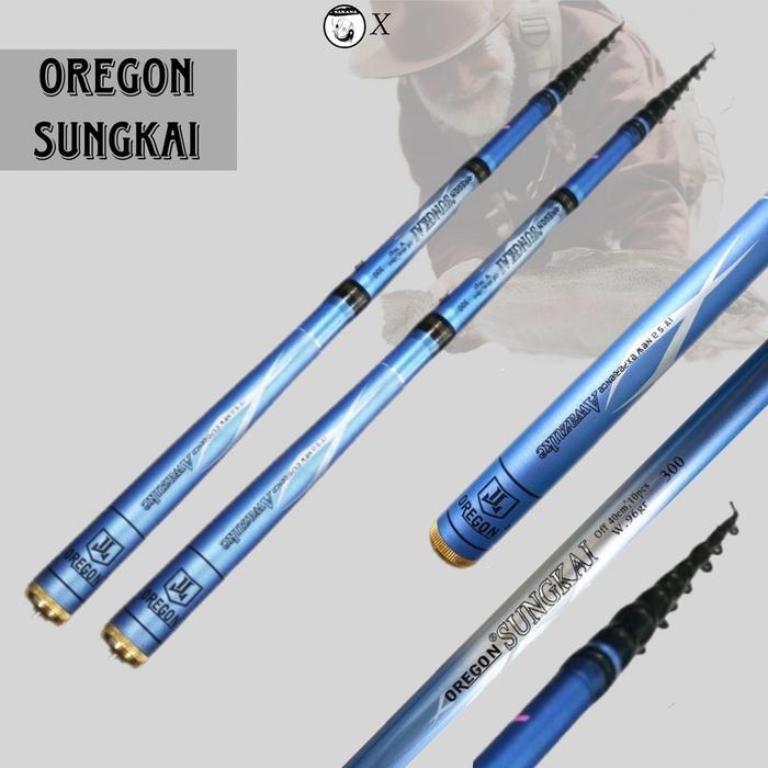 JORAN TEGEK KOLONG OREGON SUNGKAI 240 270 300 360 450 CARBON MEDIUM KAKU RING RUAS PENDEK Reel Panci