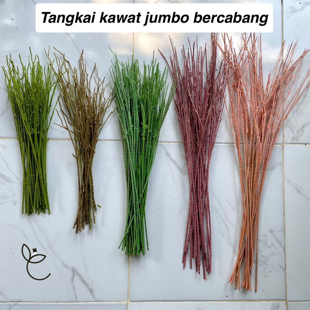 SIS.CRAFT Kawat tangkai bunga cabang besar kawat tangkai jumbo kawat tangkai bunga besar