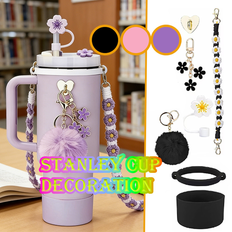 40oz Stanley tumbler accessories 7Pcs aksesoris tumbler aesthetic aksesoris stanley tumbler