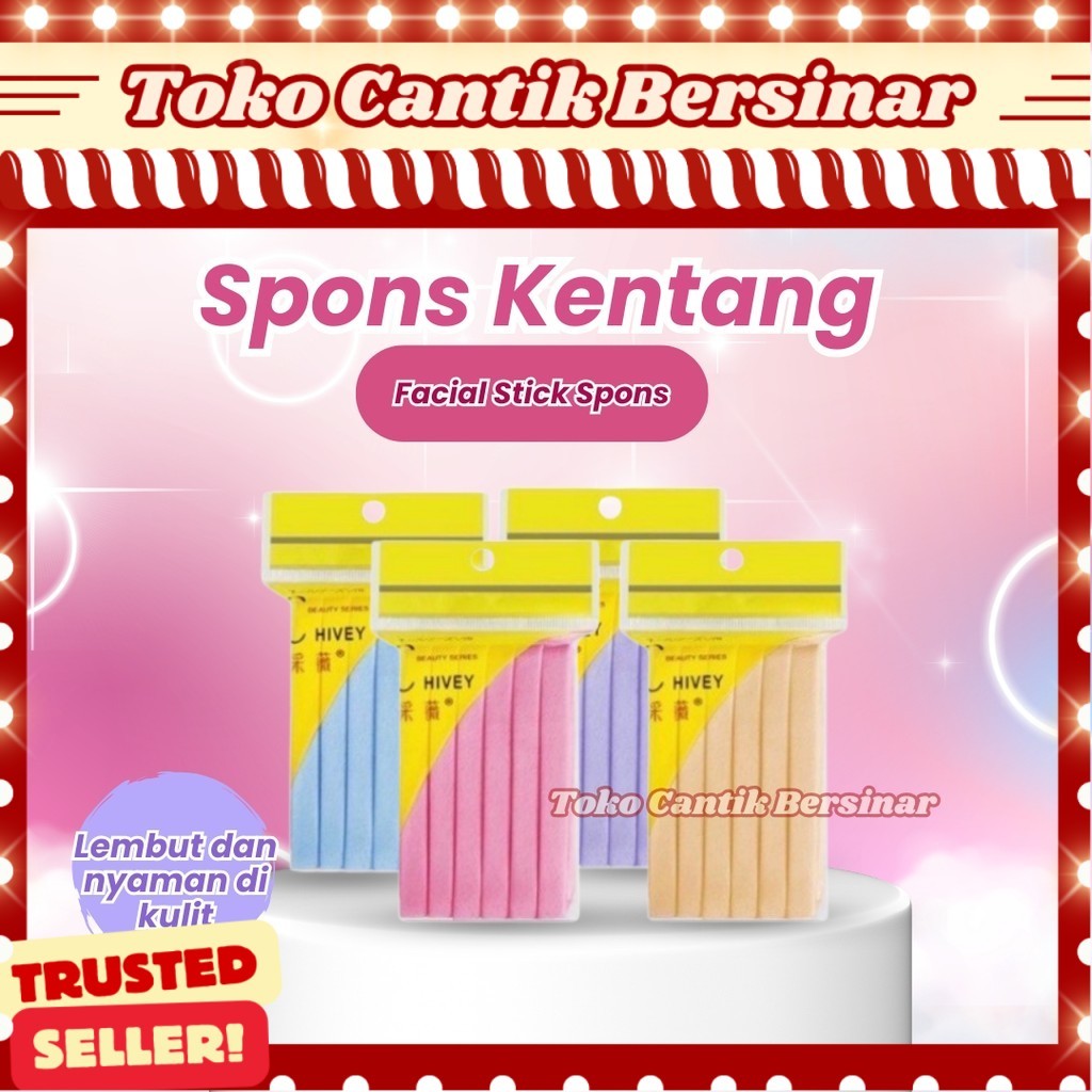 Spons Kentang/ Facial sponge / sponge kentang / spon kentang / sponge stik /Sponge Stik Multifungsi