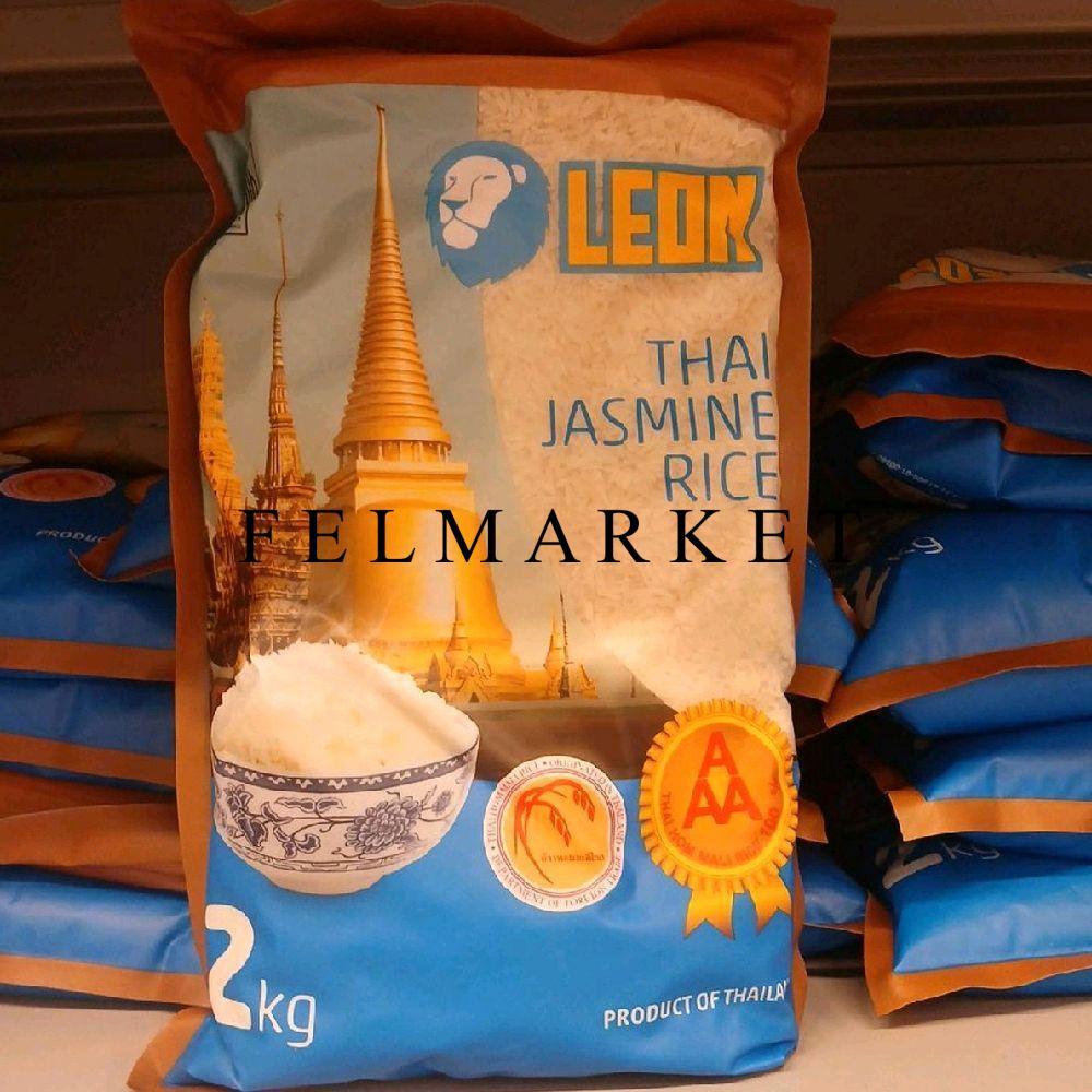 Beras Thailand Leon Thai Jasmine Rice 2 Kg / Beras Putih Thailand