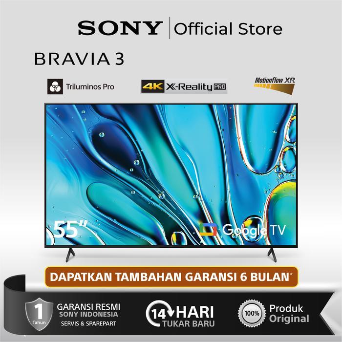 SONY BRAVIA 3 K-55S30 K55S30 55 Inc 4K Ultra HD Google TV Sony Smart TV - Unit TV