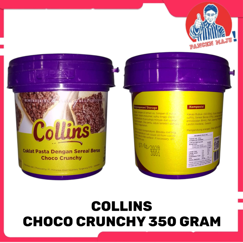COLLINS CHOCO CRUNCHY SELAI COKELAT 350GR