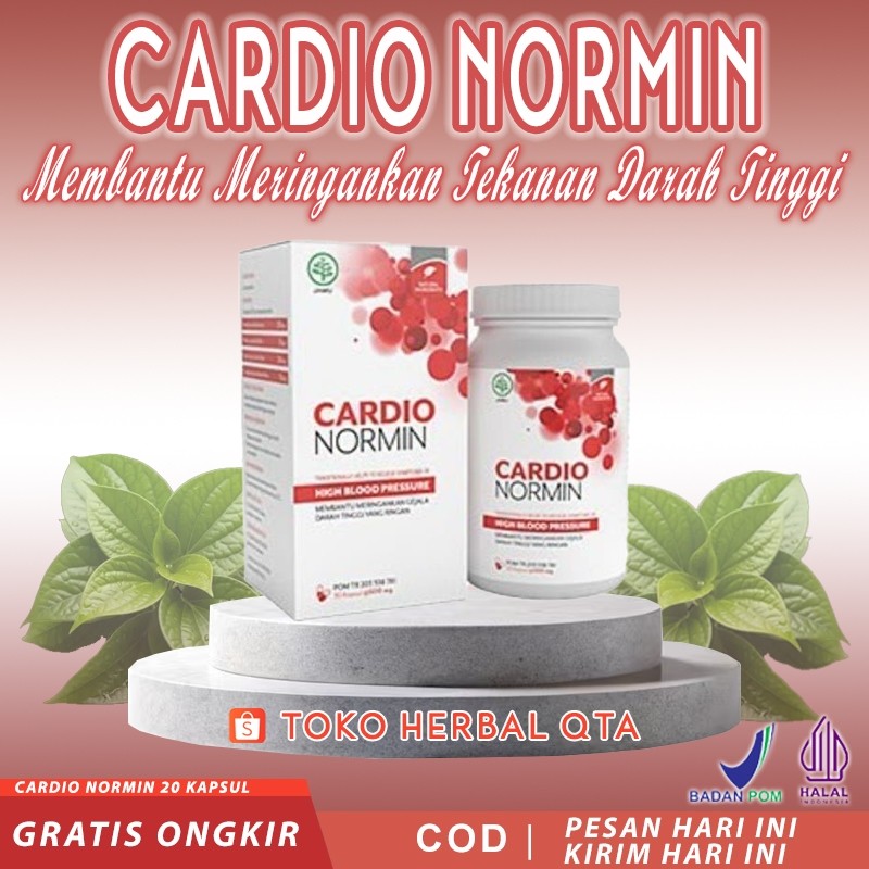 (TERLARIS) Cardio Normin Asli Original Obat Herbal Hipertensi Tekanan Darah Tinggi