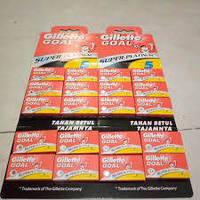 Silet Gillette Goal Super Platinum 1 papan Kecil Isi 20pcs
