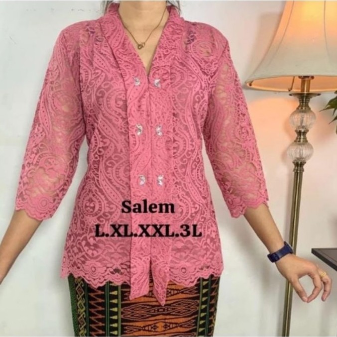 Atasan Kebaya Brokat Kartini Kekinian Premium