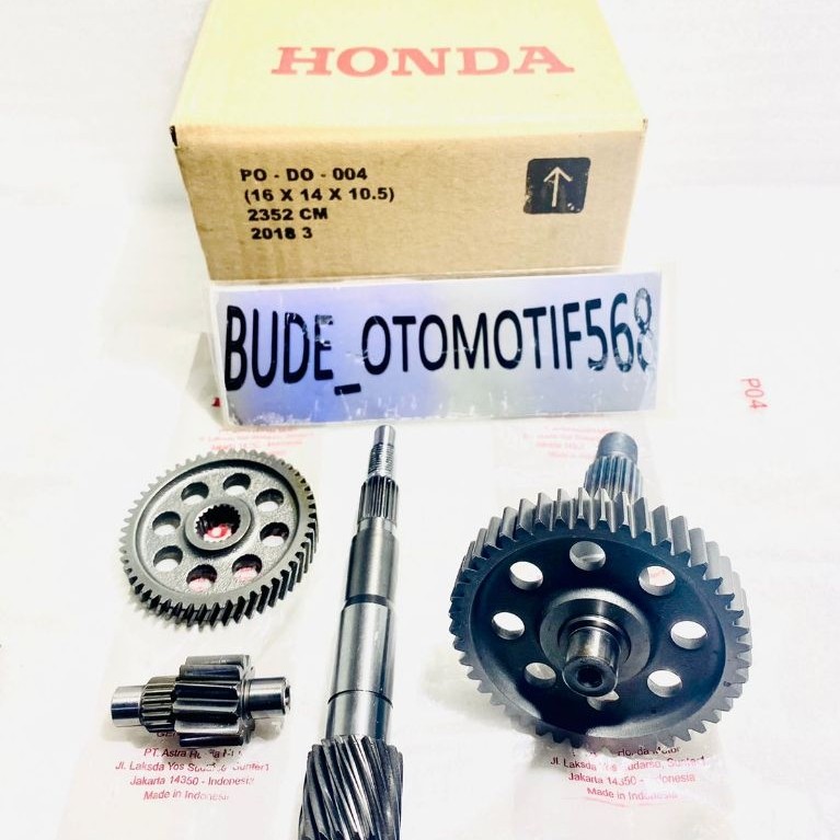 GEAR BOX GIR PULLY GARDAN RASIO SET BEAT FI ESP K25 STATER KASAR SCOOPY FI DONAT K16 STATER KASAR
