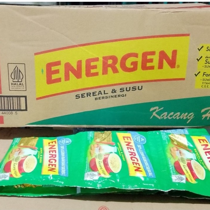 (1/2 Dus) Energen Kacang Hijau isi 8Rntg