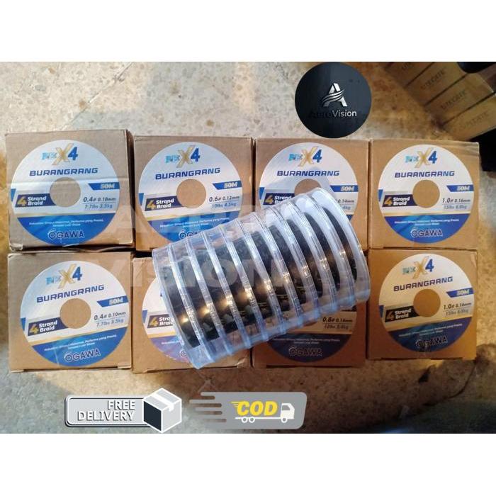 Senar PE X4 Kuat Rekomendasi Senar Casting Murah Ogawa Burangrang - 0.8