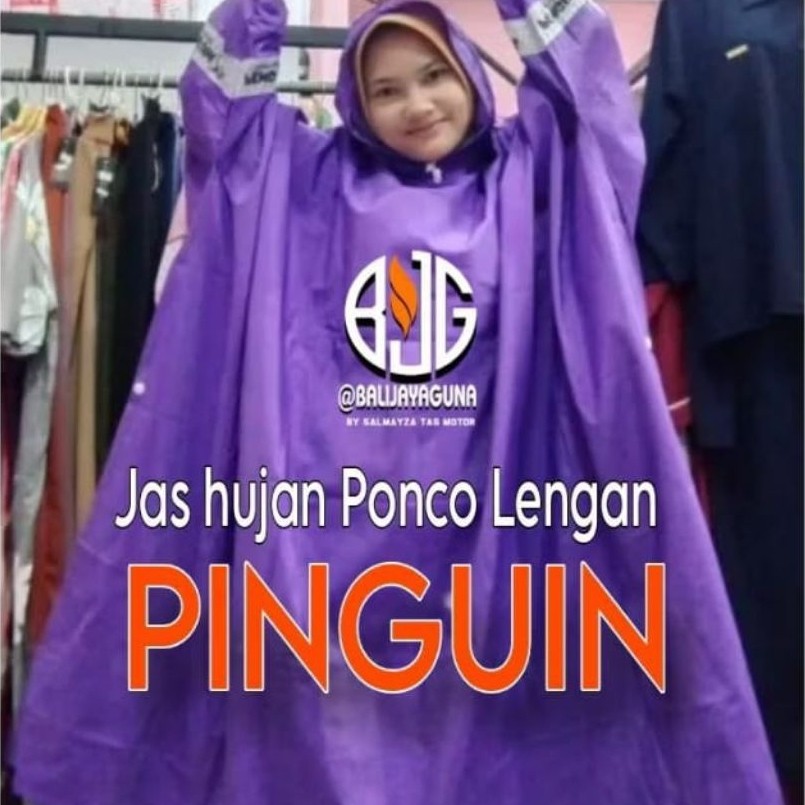 JAS HUJAN PINGUIN PONCO, JAS HUJAN TEBAL, JAS HUJAN BERKUALITAS, Jas Hujan Denpasar
