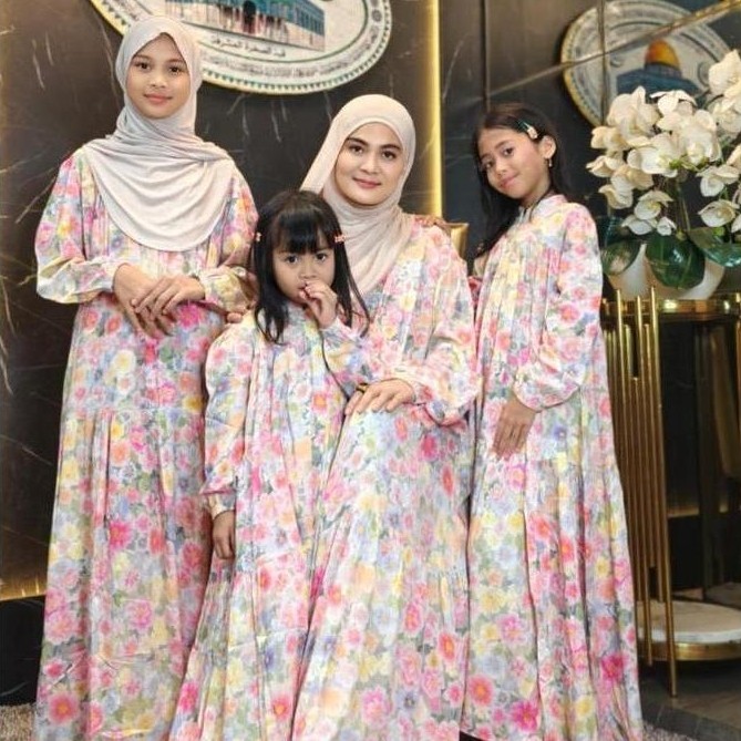 Khza- Gamis Ika Gamis Couple Ibu Dan Ank Gamis Couple Keluarga Gege Couple