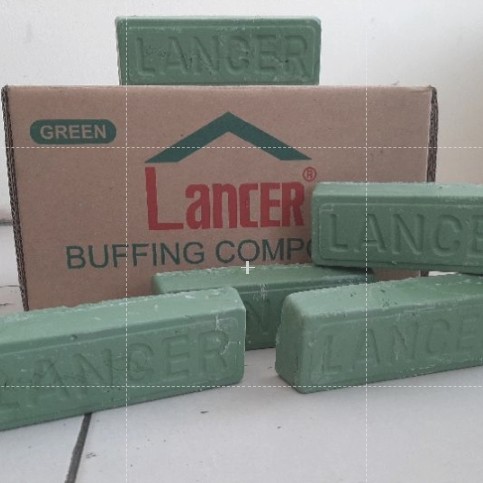Lancer Batu Hijau Polishing WAX poles Stainless kuningan dan logam / Batu Hijau LANCER Buffing Compo