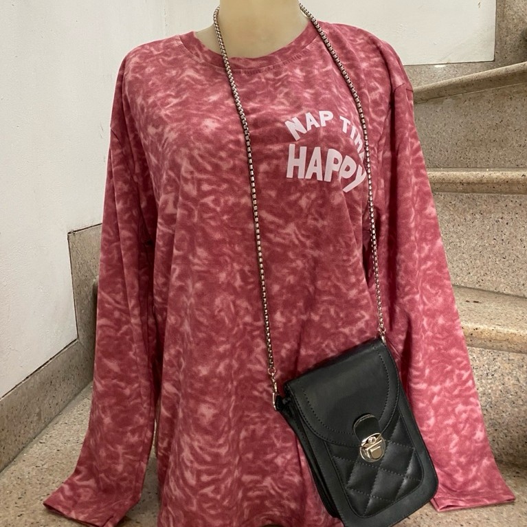 kaos beruang magenta vintage