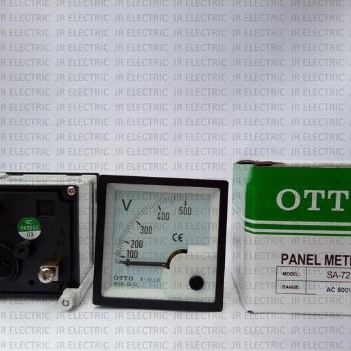 Murah Otto Panel Meter/Voltage Meter (Volt Meter) Sa-72 Ac 300V 500V