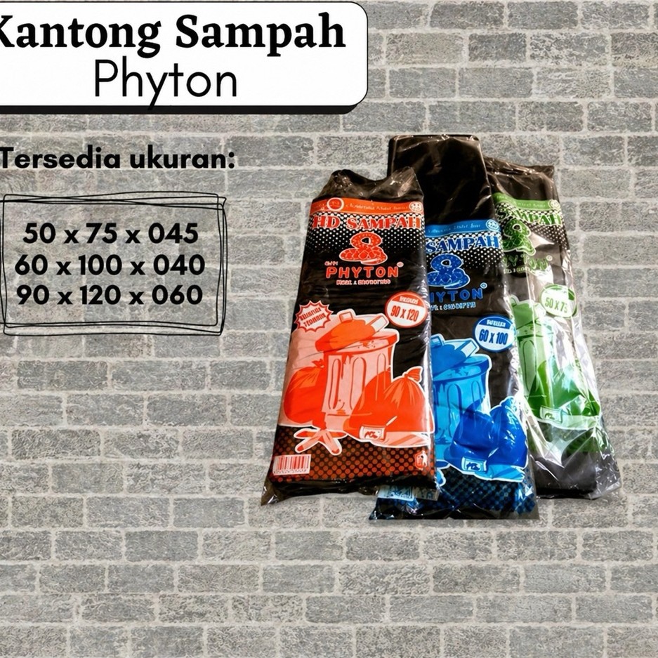 plastik sampah phyton / plastik polybag / plastik sampah 90x120