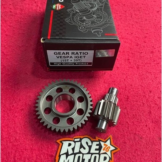 GEAR RATIO MOTO 1 VESPA IGET 15 39