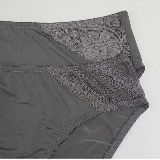 Celana Dalam Wanita / Panty Model Midi St Yves Size L XL XXL hias Renda Lace Pakaian Dalam /