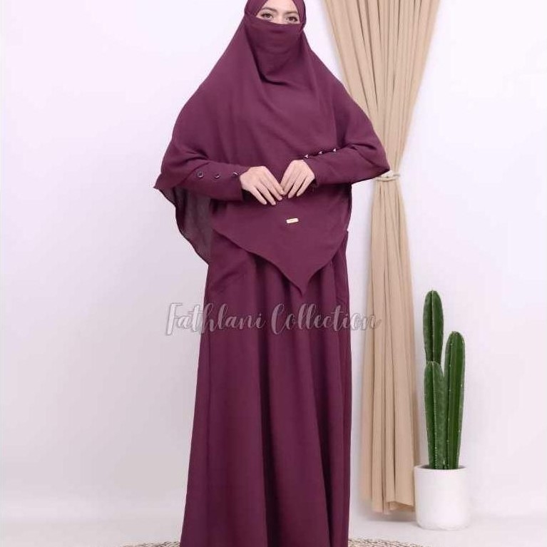 Garansi Gamis Abaya Syarifah Gamis Set Hijab Terbaru Simpel Mewah Elegan Cocok Untuk Haji Umroh 2026