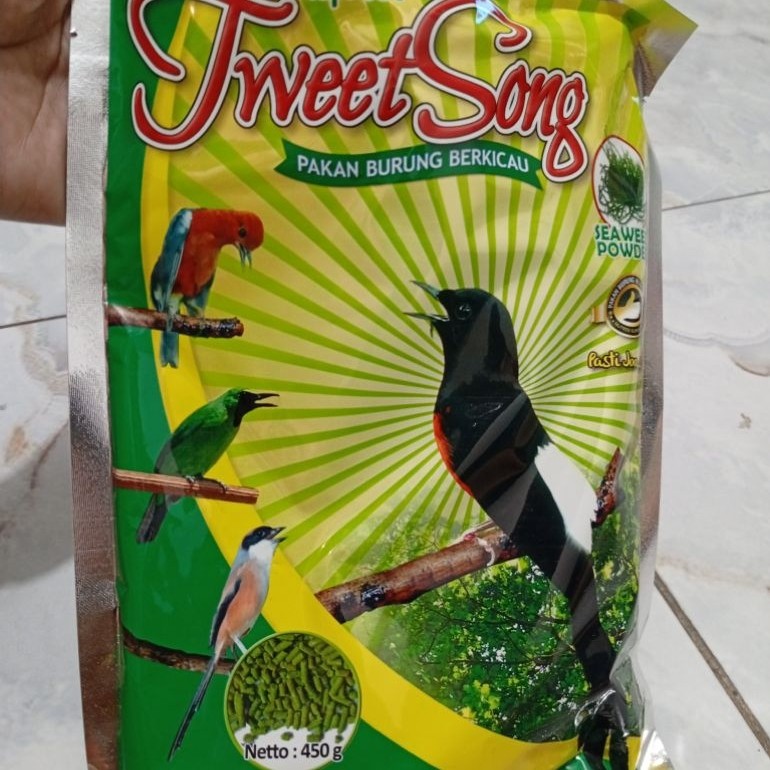 PUR/VOER TOPFOOD TWEETSONG RUMPUT LAUT 450g Pakan Burung Murai