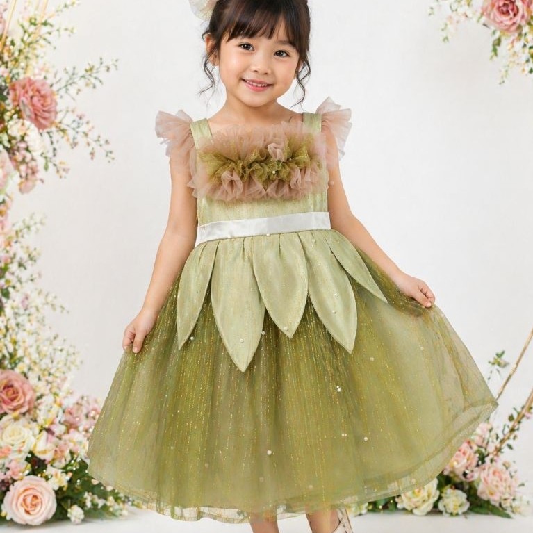 Little Bee Gaun ultah anak 2-10 tahun