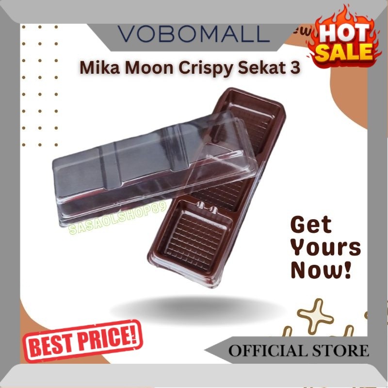 Mika Mochi sekat 3 (25PCS) mika mooncake mini cake sekat Brownies crispy 3 SO