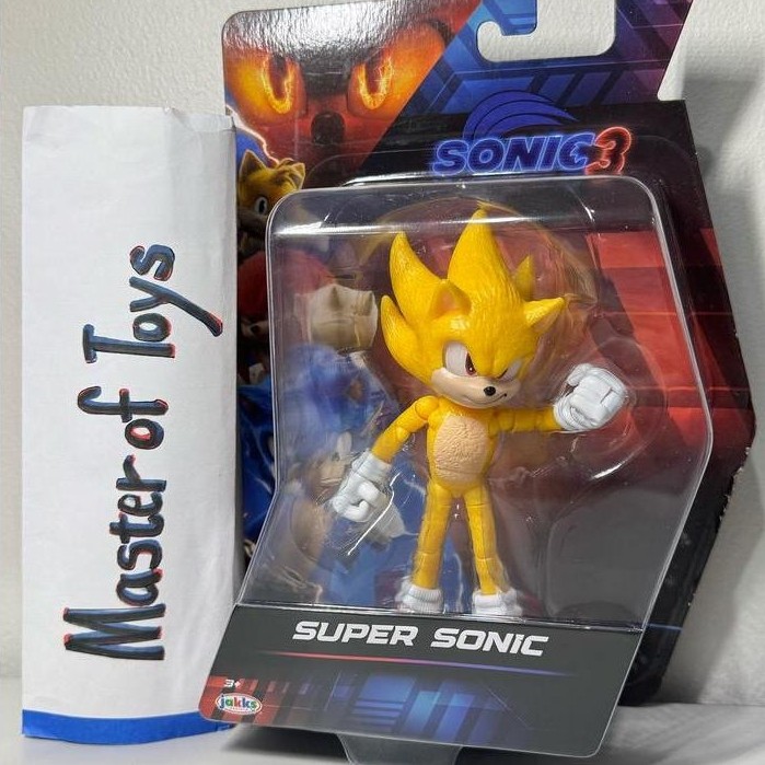 Jakks Pacific Sonic 3 The Hedgehog Super Sonic - Ready Stock