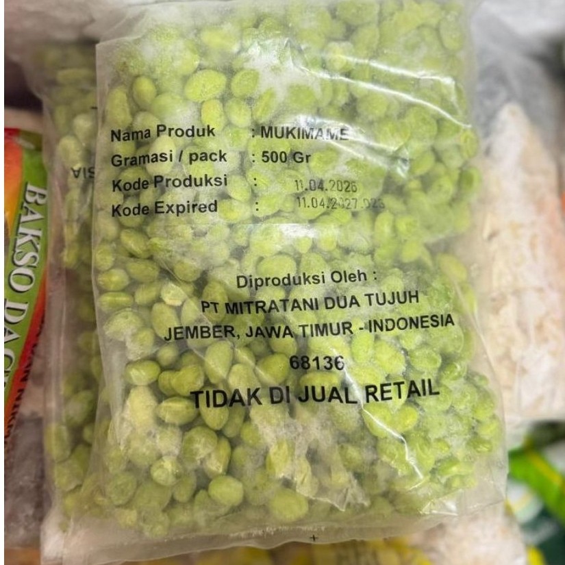 EDAMAME KUPAS MUKIMAME (500gr)