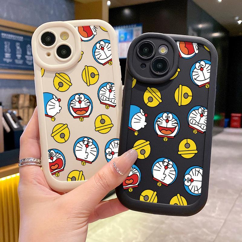 Soft Case For Iphone 11 13 Pro Max 12 15 7 Plus8 Plus X XS XR Shockproof Cases Lucu Doraemon Casing 