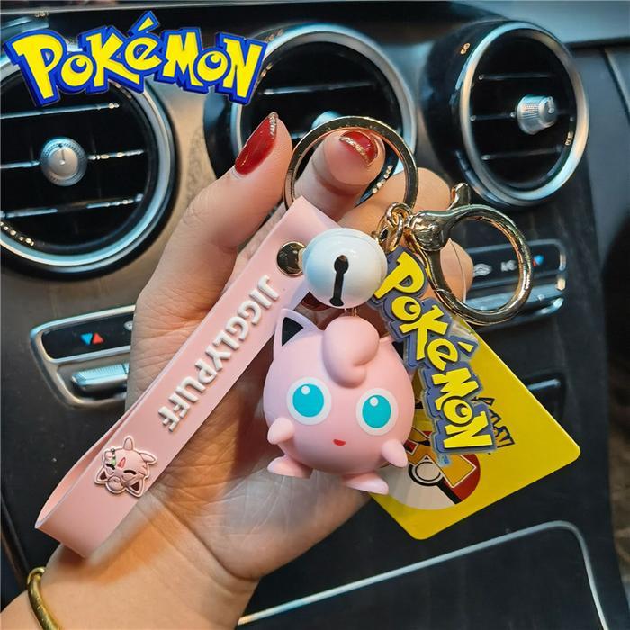 PROMO Gantungan Kunci Pokemon / Keychain / Key Chain Pikachu Charmander Squirtle Bulbasaur Jigglypuf