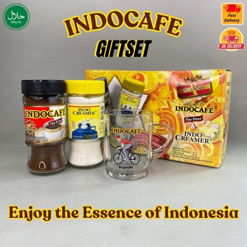 Paket Indocafe Fine Blend 50gr & Indocafe Creamer 100gr + GIFTSET