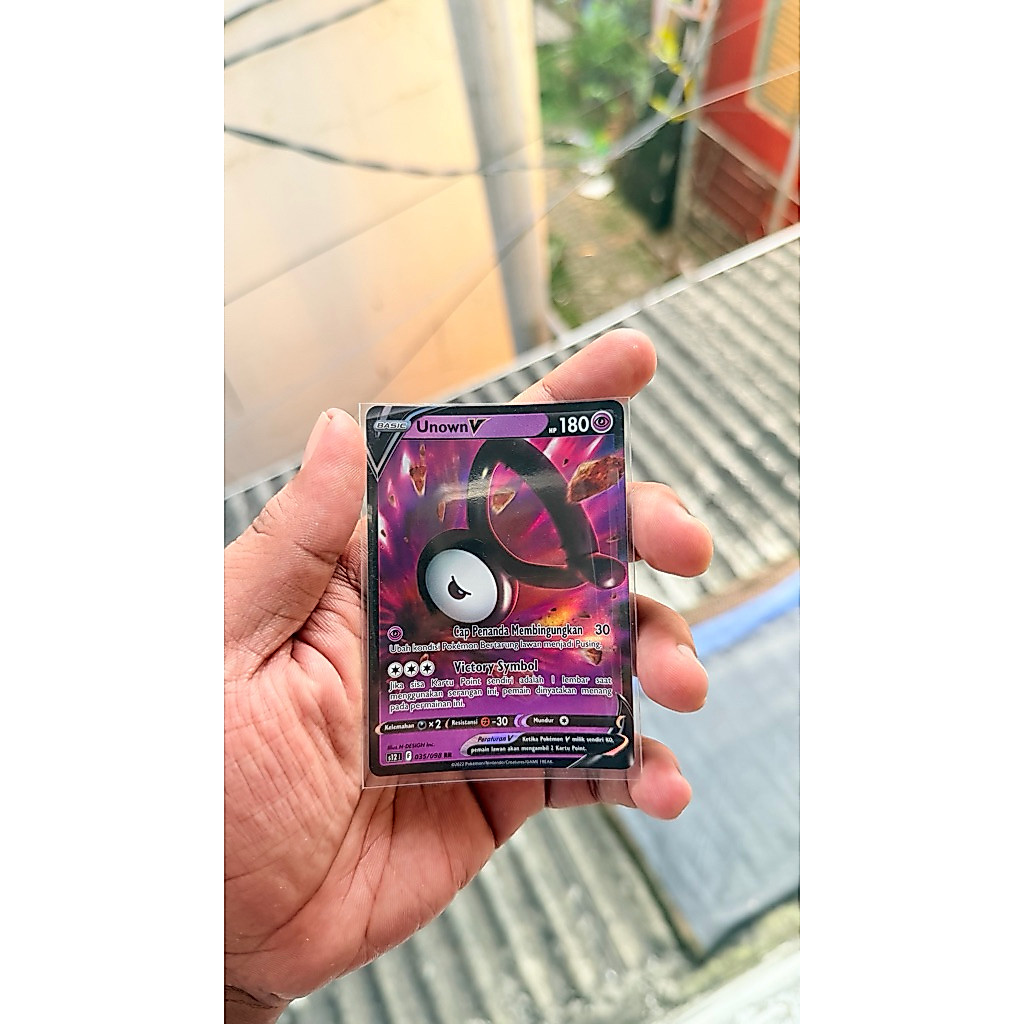 Unown V 035/098 RR pokemon card indonesia