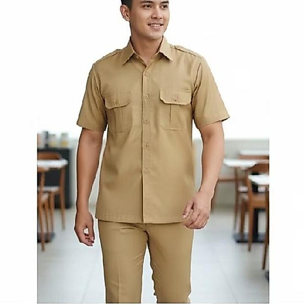 Seragam PNS Pemda Pria Wanita Baju Pdh Pegawai Negeri Baju Guru Pns Pemda Khaki Muda