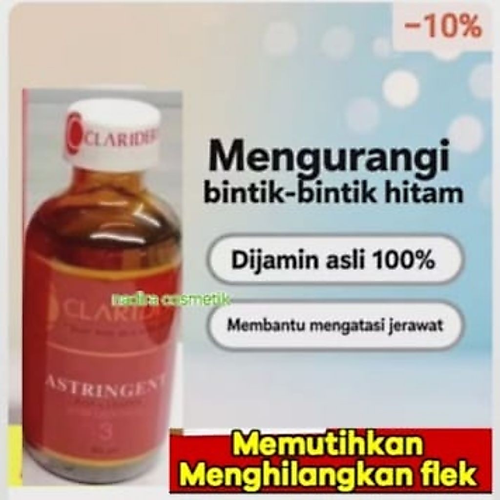 TONER CLARIDERM PHILIPPINE ORIGINAL 100%/ Toner Clariderm asli original