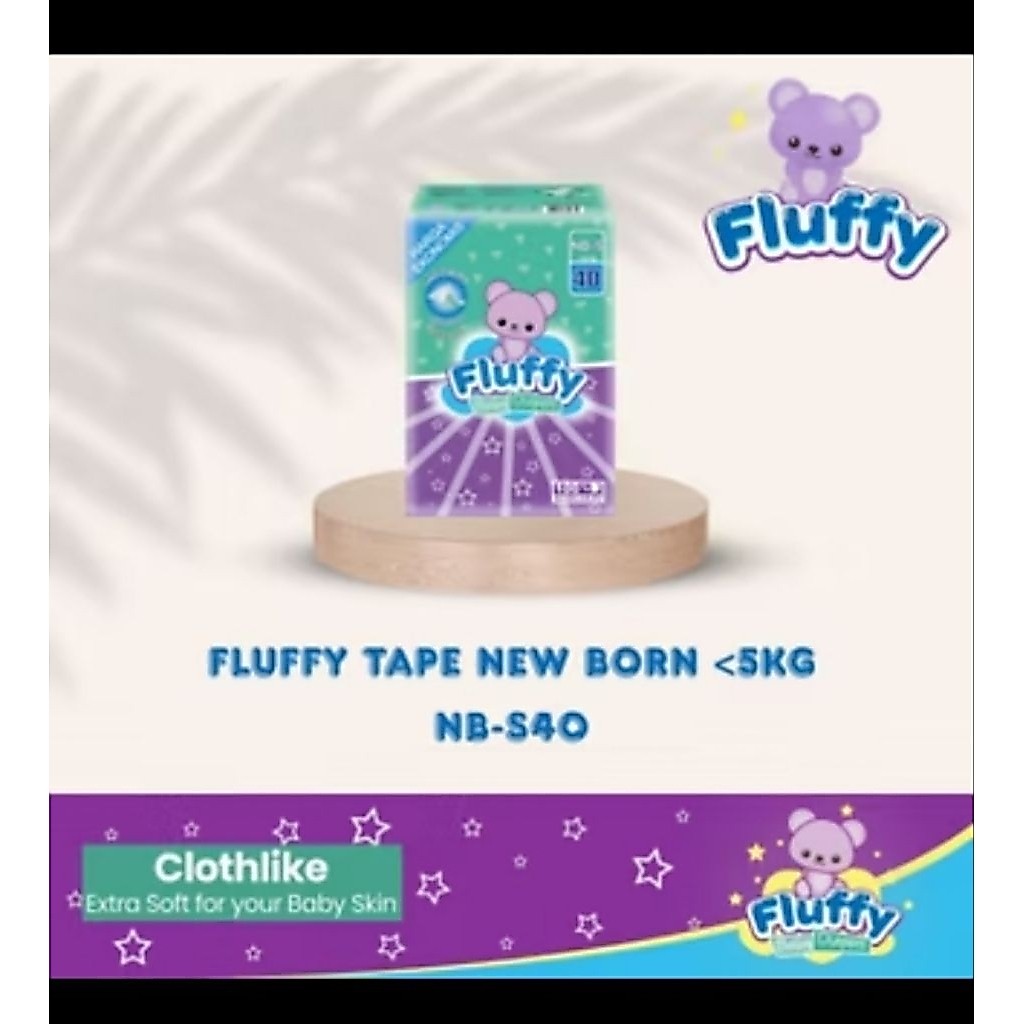 FLUFFY PAMPERS PEREKAT NBS 40 Newborn